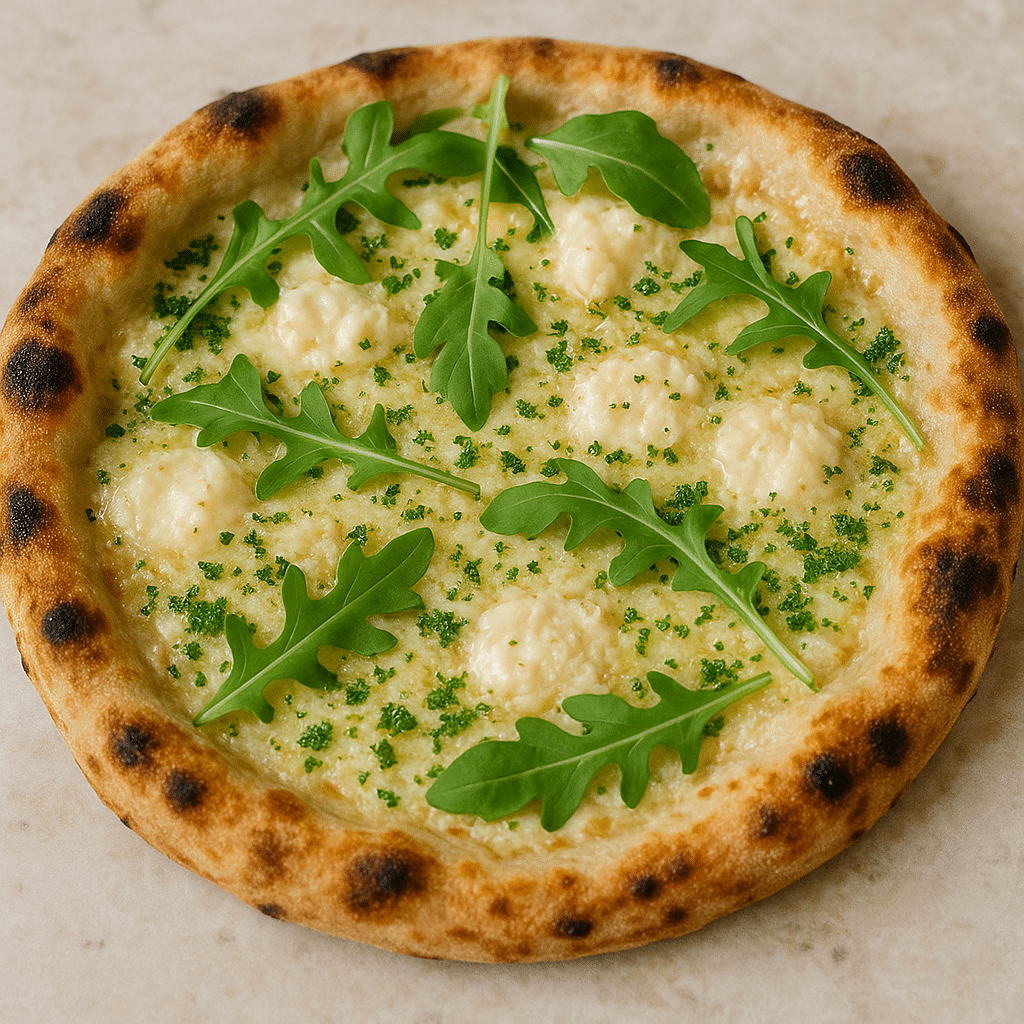 Verde Fresco white pizza